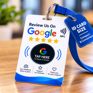 Google Review NFC Stand – ID Card Size